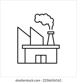 factory, industrial icon vector template on white background