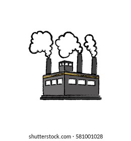 Factory or industry building symbol icon vector illustration graphic design