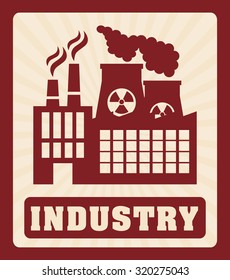 Factory, industry and business design, vector illustration eps 10.