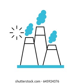 factory industry chimney icon