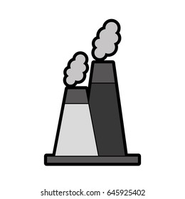 factory industry chimney icon