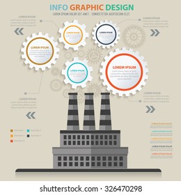 Factory, industry design,info graphic concept,vector