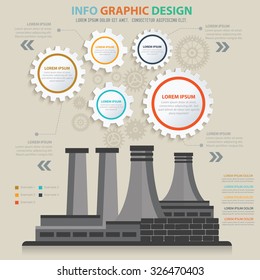 Factory, industry design,info graphic concept,vector