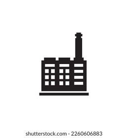 icono de la industria de fábrica, icono de refinería