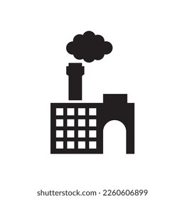 icono de la industria de fábrica, icono de refinería