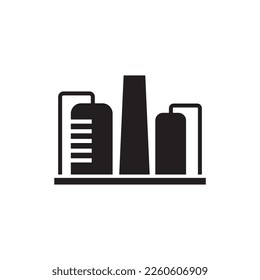 factory industry icon , refinery icon