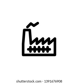 factory, industry icon vector illustration