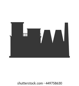 Factory industry industrial icon Isolated vector illustration