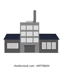 Factory industry industrial icon Isolated vector illustration