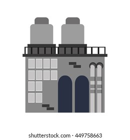Factory industry industrial icon Isolated vector illustration