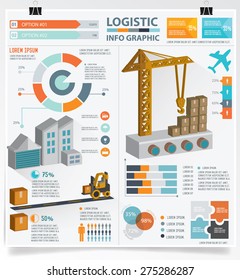 Factory and industry info graphic design on white background,vector
