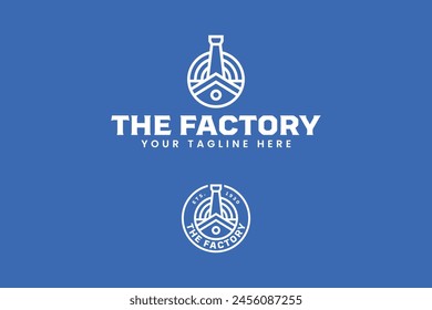 the factory industry logo design for professional industry company business