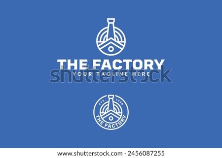 the factory industry logo design for professional industry company business