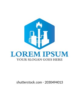 Firmenlogo der Fabrik, industrielles Logo