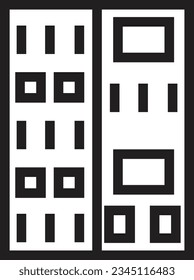 Factory Industry Panel Outline Icon