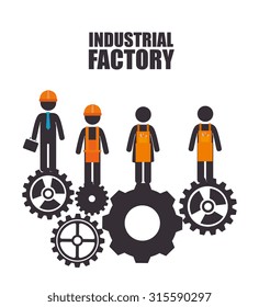 Factory and industry plant equipment design, vector illustration eps 10.