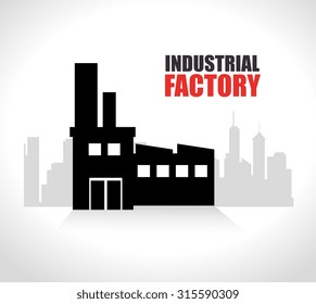 Factory and industry plant equipment design, vector illustration eps 10.