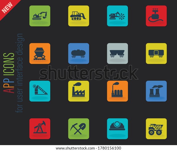 Factory and Industry simply symbols for web and\
user interface