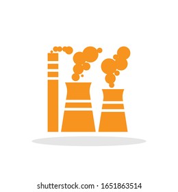 Factory and industry solid icon, 64x64 pixel perfect icon, small shadow on white background