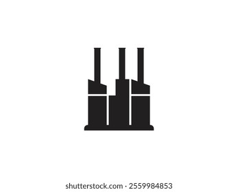 Factory or industry vector illustration icon on white background
