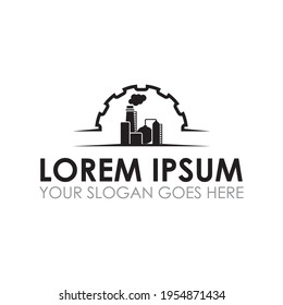 factory industry vector , industrial logo