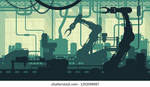 Factory Interior Illustration