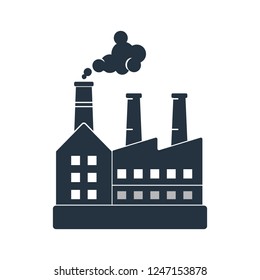 factory isolated icon on white background, oil industry
