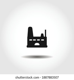 factory isolated vector icon. ecology design element