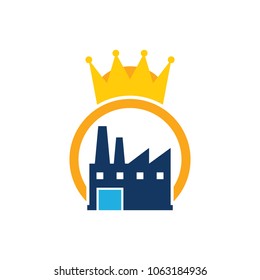 Factory King Logo Icon Design