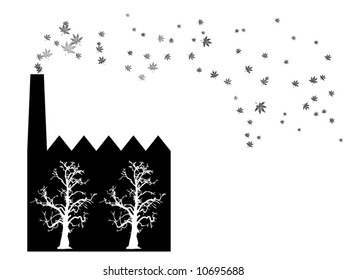 Factory of leaf smoke