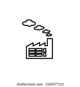 factory line art vector icon for app and website	