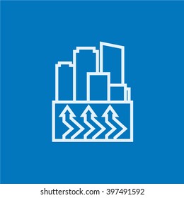 Factory line icon.