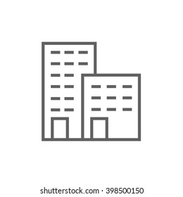 Factory line icon.
