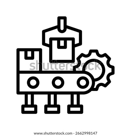 Factory Line icon line vector illustration