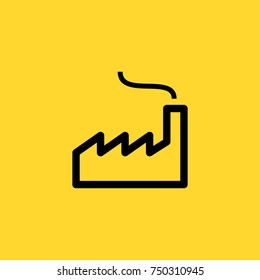 Factory line vector icon 