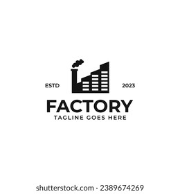 Factory Logo Design Concept Vector Illustration Symbol Icon