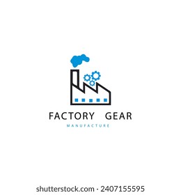 Factory logo design icon template 