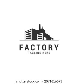 factory logo design industrial vector icon isolated