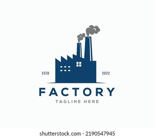 Factory Logo Design. Industry Logo Template