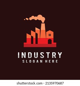 factory logo with modern concept