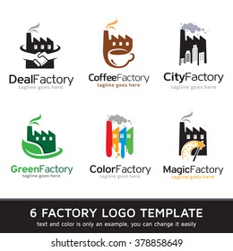 Factory Logo Template Design Vector 