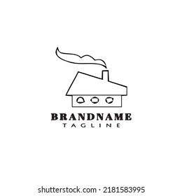 icono de plantilla de logotipo de fábrica diseño moderno ilustración de vector