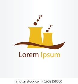 factory logo vector illustration. bussiness logo, factory symbol icon.