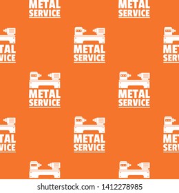 Factory machine pattern vector orange for any web design best