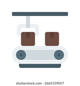 Vector de la máquina de la fábrica para las herramientas de producción de Industrial, icono del equipo de montaje, automatización y fabricación pesada