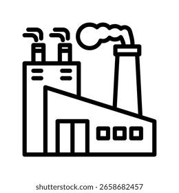 Vektorgrafik der Symbolzeile für die Werksverwaltung