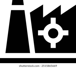 Factory Management Vector Icon Design Illustration