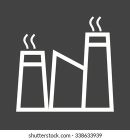 Factory, manufacturing, production icon vector image.Can also be used for building and landmarks . Suitable for mobile apps, web apps and print media.
