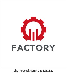 factory modern logo stock design