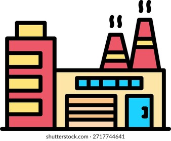 Nuevo Vector de diseño de iconos creativos de fábrica
